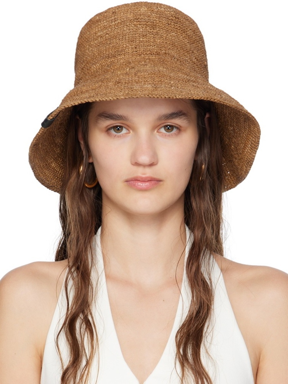 RAG & BONE • Brown Jade Rollable Beach Hat